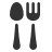 Icon representing a restaurant or dining option