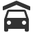 Icon representing a garage or parking space